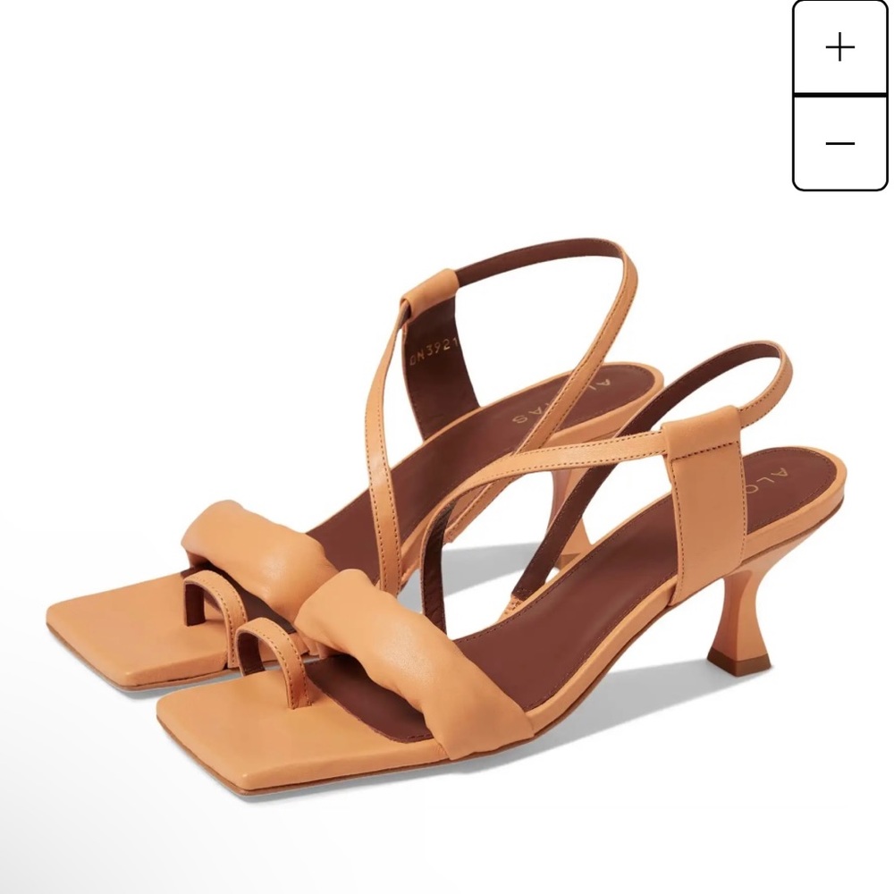 Alohas tangy orange straps asymmetrical sandals